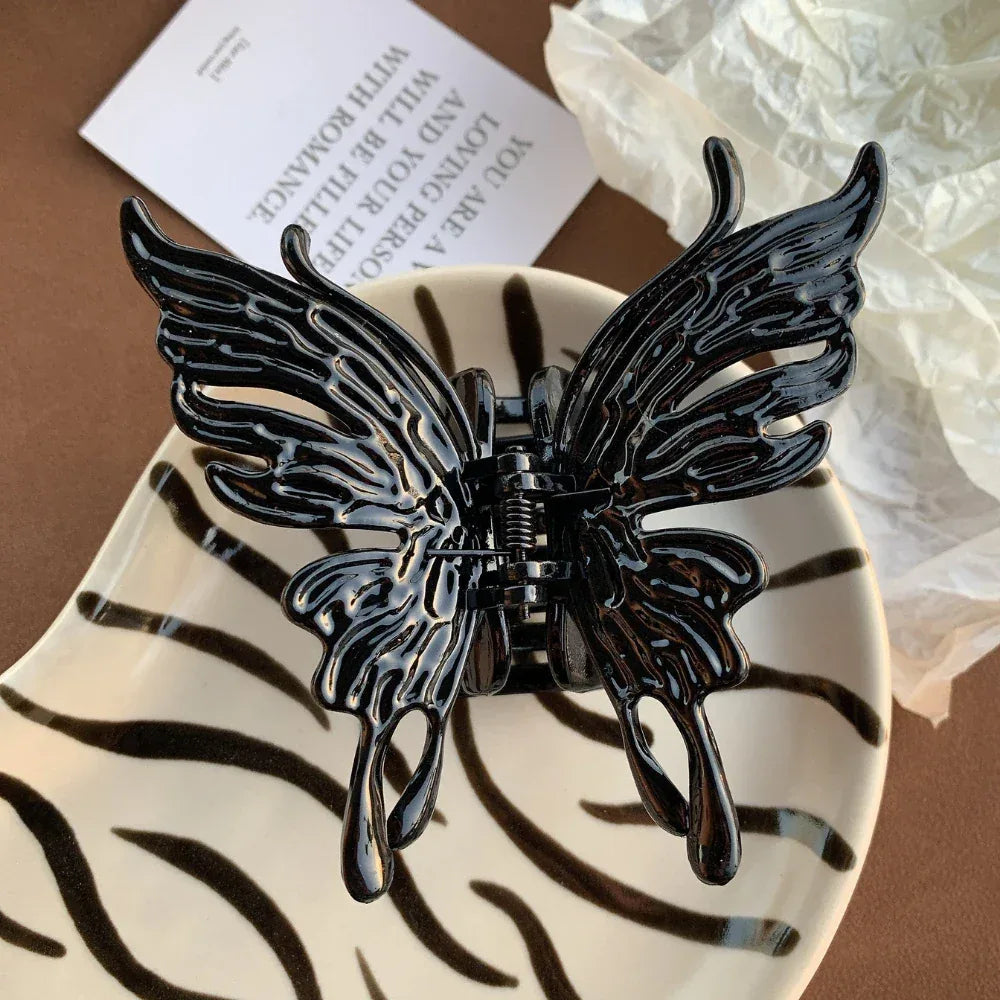 Large 4 Inch Ethereal Butterfly Hair Claw - View 11 | TEVQA