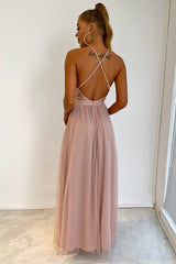 Sequined Backless Tulle Evening Prom | Dress In Beauty