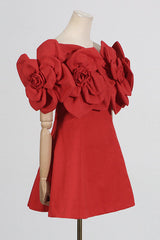 Chabela Flower Off-Shoulder Mini Dress | Dress In Beauty