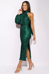 One-Shoulder Slit Bodycon Dress | Dress In Beauty