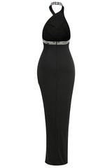 Halter Backless Crystal Gown | Dress In Beauty