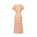 Floral Applique Midi Dress - View 7 | TEVQA