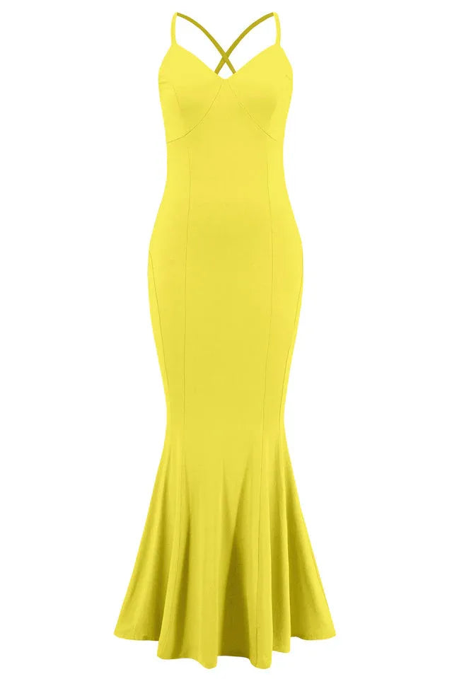 Mermaid Fishtail Dress - View 9 | TEVQA