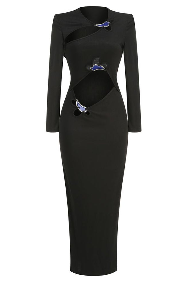 Circular Mood Stone Long Sleeve Dress | Dress In Beauty