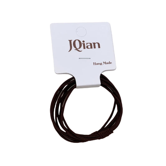 2-Pack Thin Seamless Hair Elastics - Snag-Free Strong Hold