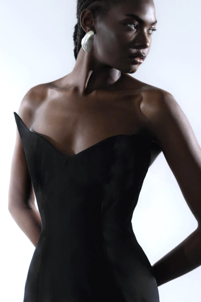 White Strapless Scarf Maxi Dress | Dress In Beauty