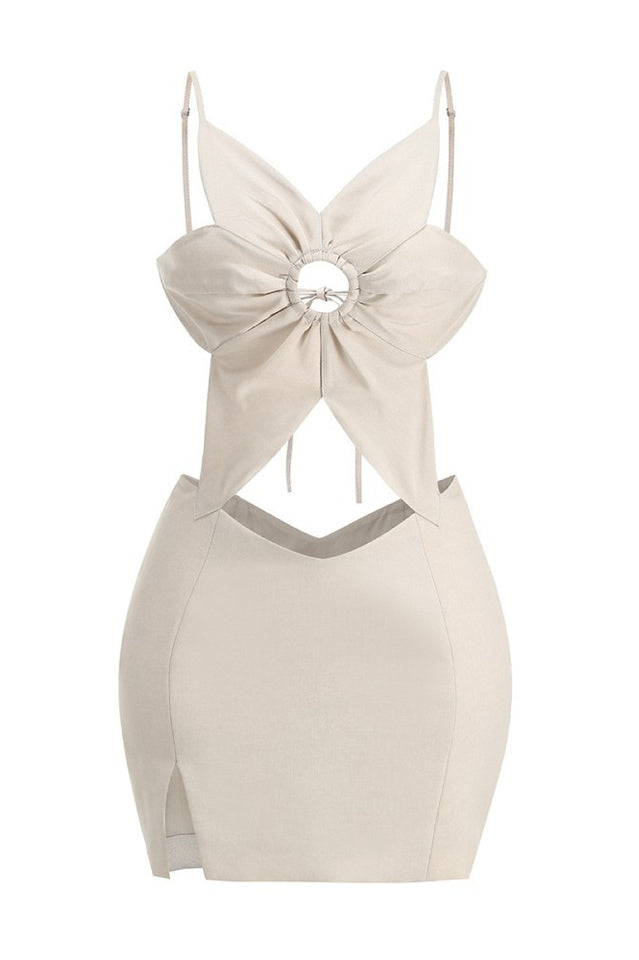 Alma Flower Detail Cut Out Midi Dress | Dress In Beauty