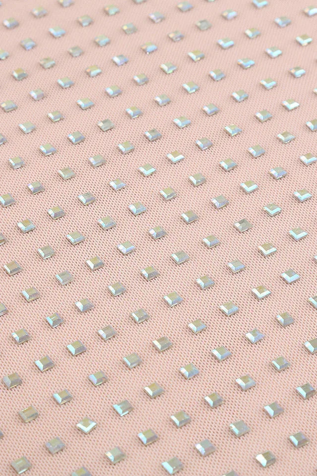 Crystal Nude Dress - TEVQA