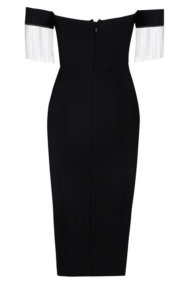 Strapless Slit Bandage Dress | Dress In Beauty