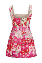 Floral Appliqué Mini Dress - View 8 | TEVQA