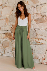 Basic High Waisted Flare Trousers | Dress In Beauty