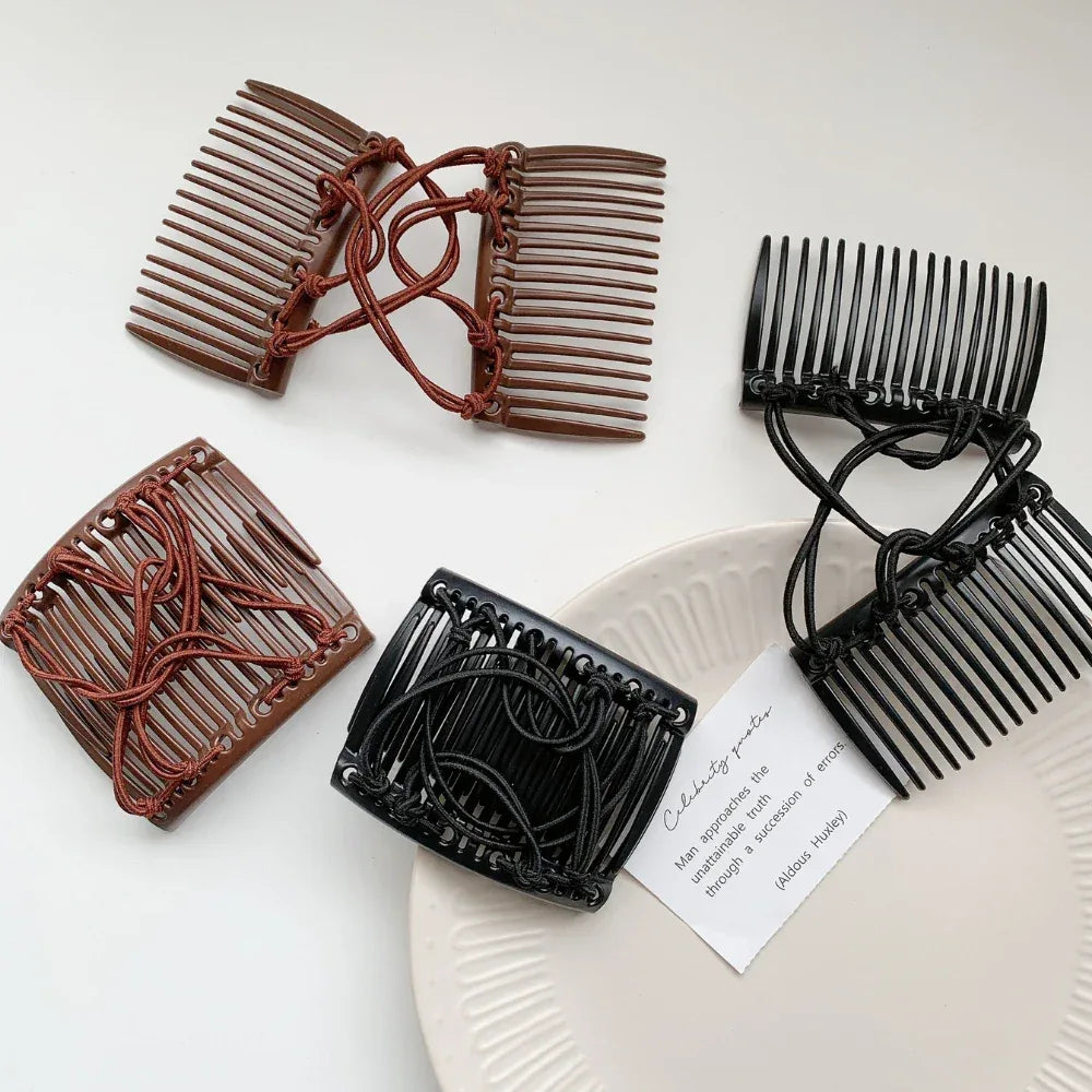 various colors of interlocking hair combs