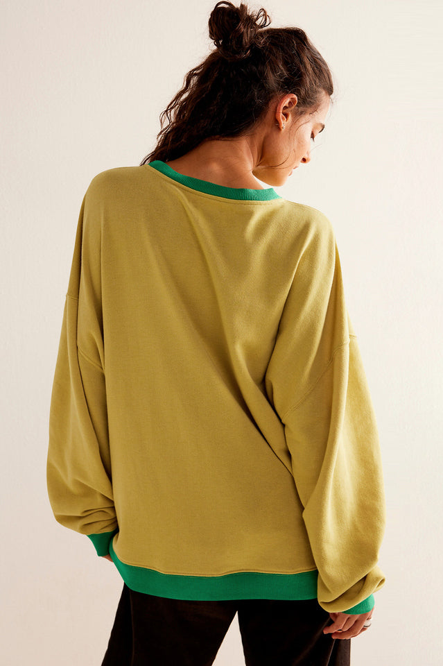 Contrast Dropped Shoulder Sweatshirt | Dress In Beauty