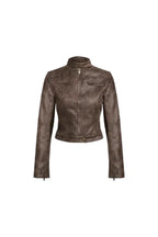 Faux leather moto jacket - View 17 | TEVQA