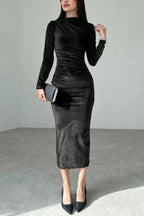 Joanna Velvet Midi Dress - View 8 | TEVQA