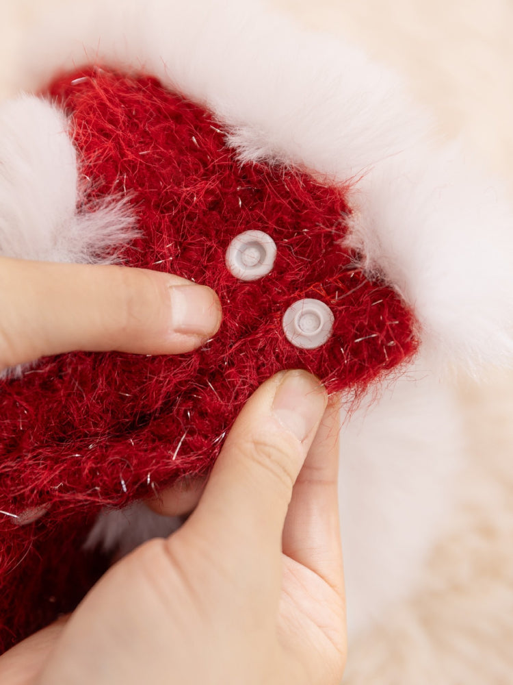 Red pet vest with white lion dance design - View 7 | TEVQA