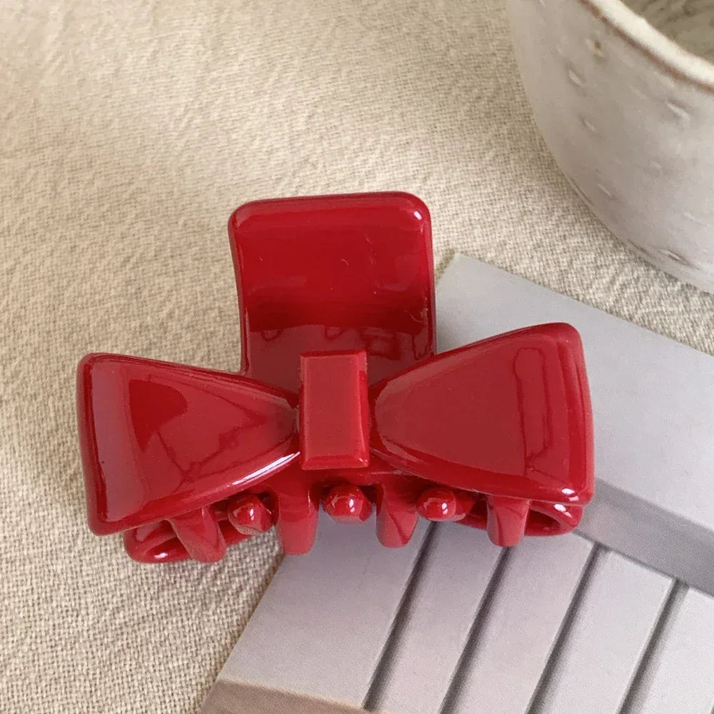Small Acetate Bow Hair Clip - View 11 | TEVQA