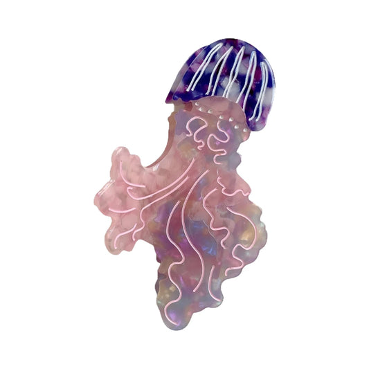 Ethereal Acetate Jellyfish Hair Claw Clip - 3.7 Inch