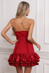 Birtin Strapless Ruffle Skirt | Dress In Beauty