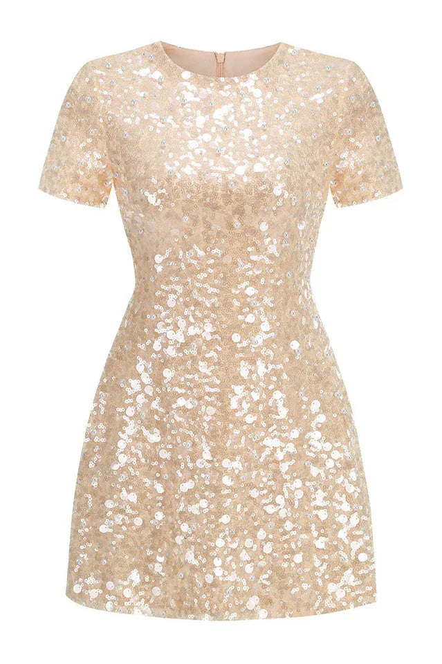 Aeisa High Waist Bubble Beads Dress - TEVQA