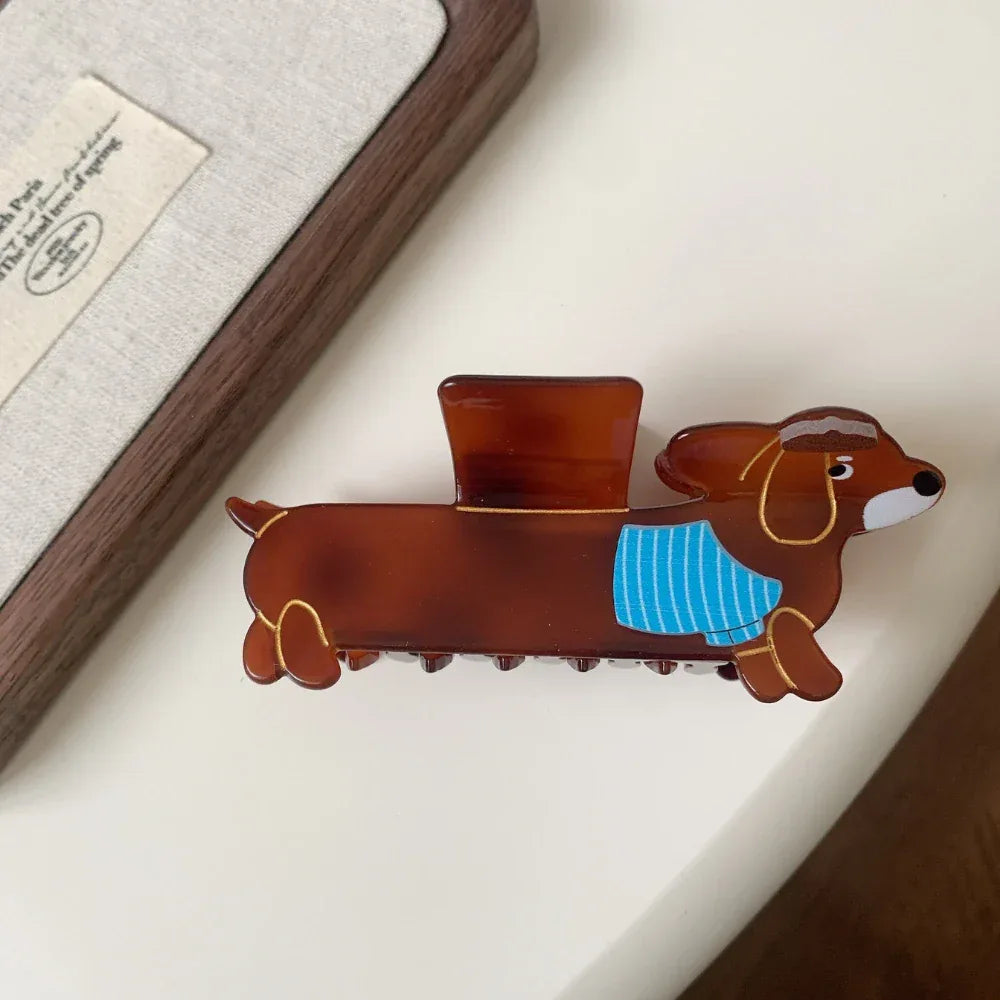 Dachshund hair claw clip - View 8 | TEVQA