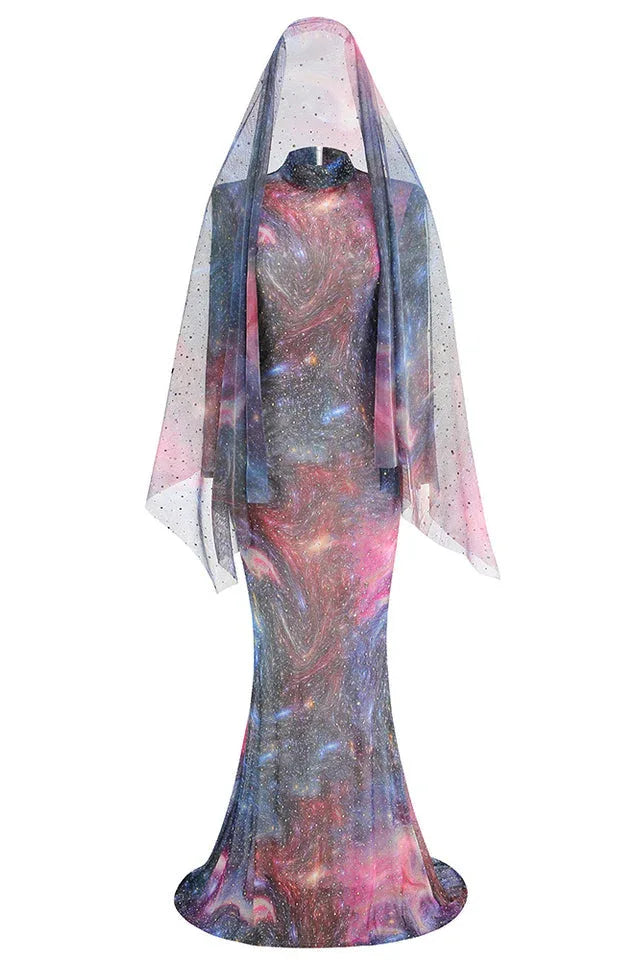 Rhinestone embellished mermaid dress - View 8 | TEVQA
