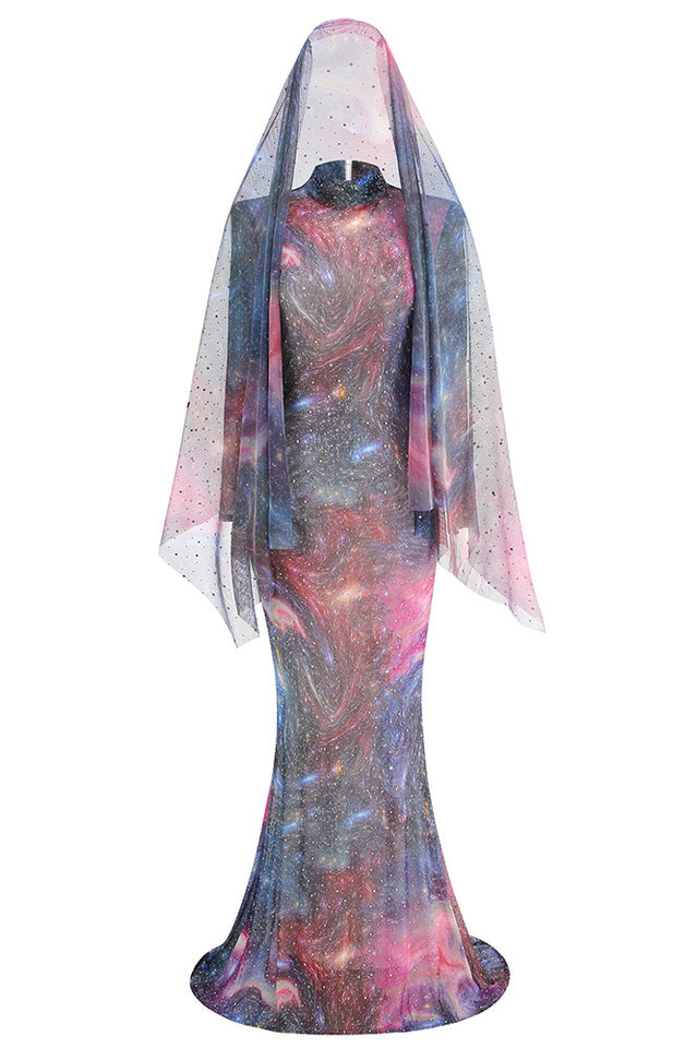 Sparkly Rhinestones Dress With Scarf | Dress In Beauty