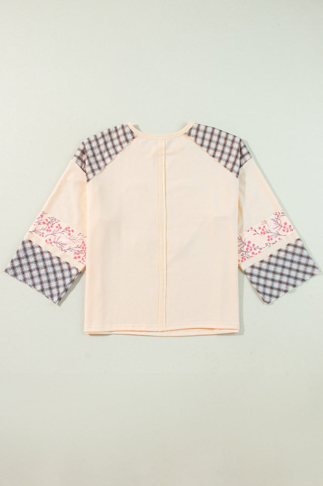 Floral Patchwork Heart Long Sleeve Top | Dress In Beauty