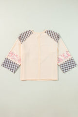 Floral Patchwork Heart Long Sleeve Top | Dress In Beauty