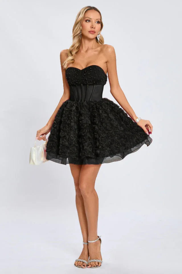 Floral A-Line Dress - View 16 | TEVQA