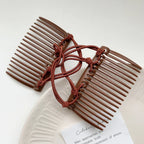 A hair comb clip designed to create secure updos and buns. - View 6 | TEVQA