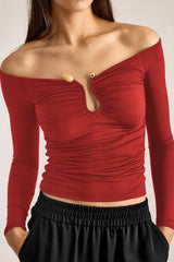 Tayla Trim Long Sleeve Top | Dress In Beauty