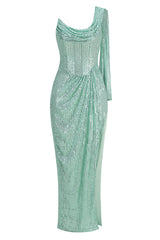 One Shoulder Slit Maxi Dress | Dress In Beauty