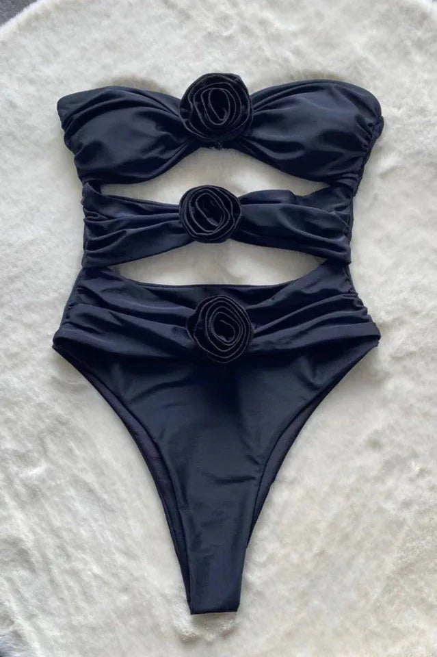 Aerie Ribbed Triple Knot One Piece Swimsuit - TEVQA