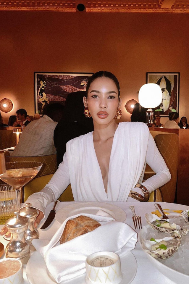 Draped Cowl Neck Maxi Dress | Dress In Beauty