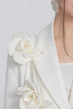 Bethany Flower Blazer Dress - View 6 | TEVQA