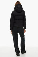 Cropped Puffer Vest with Matte Finish - View 12 | TEVQA