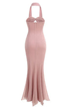 Cassandra mermaid evening gown with halter neckline - View 7 | TEVQA