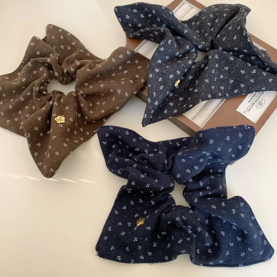 XXL Oversized Textured Scarf Scrunchie (11.8 Inch) - TEVQA Secondary image