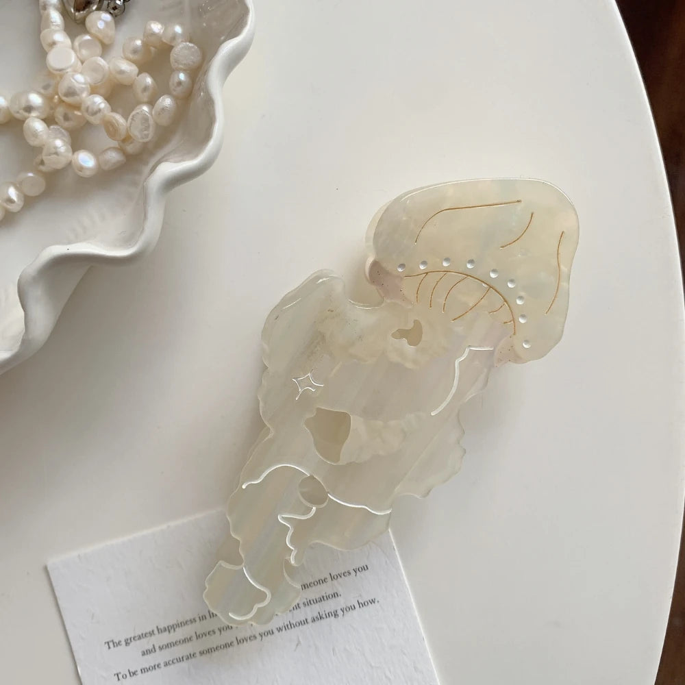 Ethereal Acetate Jellyfish Hair Claw Clip - 3.7 Inch