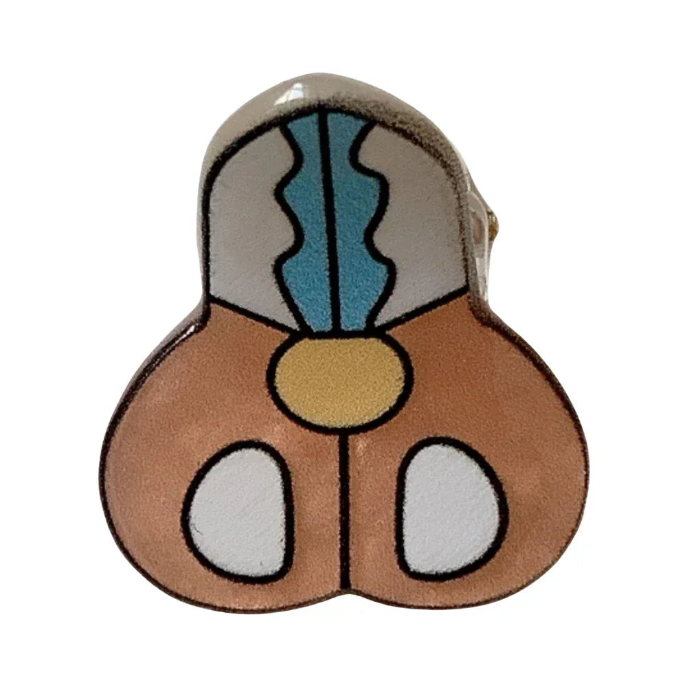 Whimsical "Kidcore" Mini Acrylic Hair Clip (1.2 Inch) - TEVQA Main image