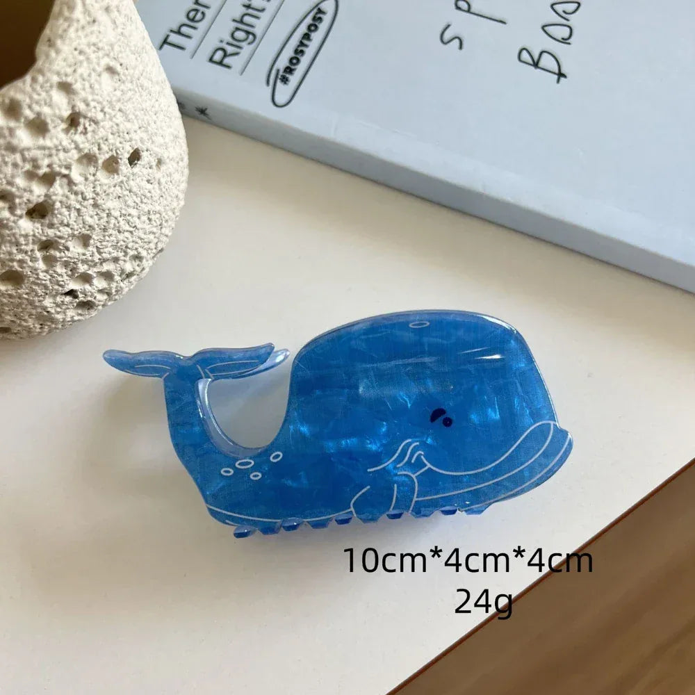 Whale shaped hair claw clip - View 6 | TEVQA