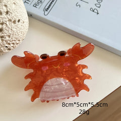 Deep Sea Acetate Hair Claw Clip - 4 Inch Ocean Animal Collection