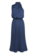 Satin Halter Neck Midi Dress - View 54 | TEVQA