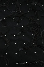 Embellished maxi dress with feather trim - View 10 | TEVQA