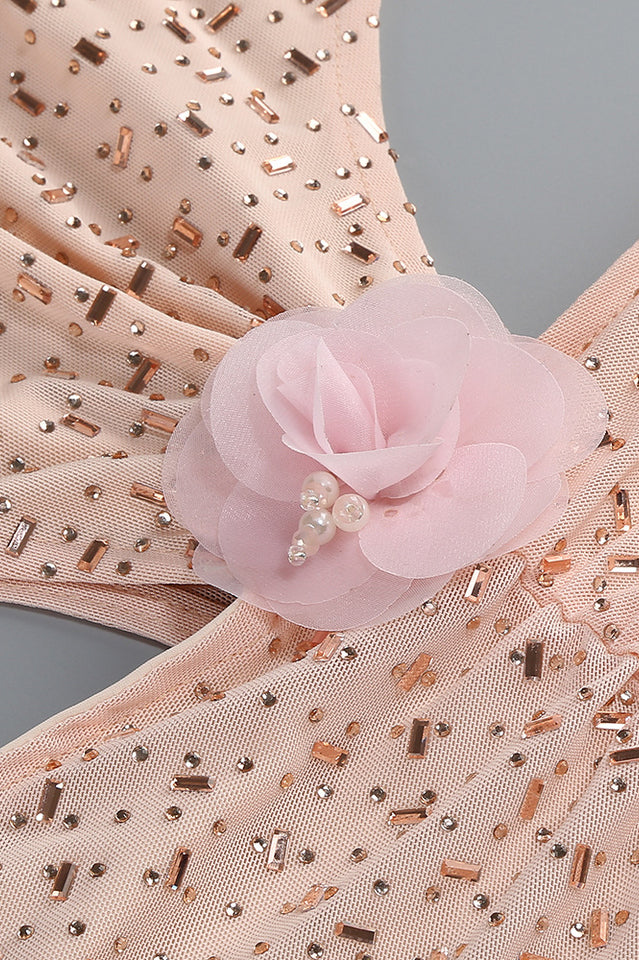 Crystal Embellished Cut Out Gown | Dress In Beauty