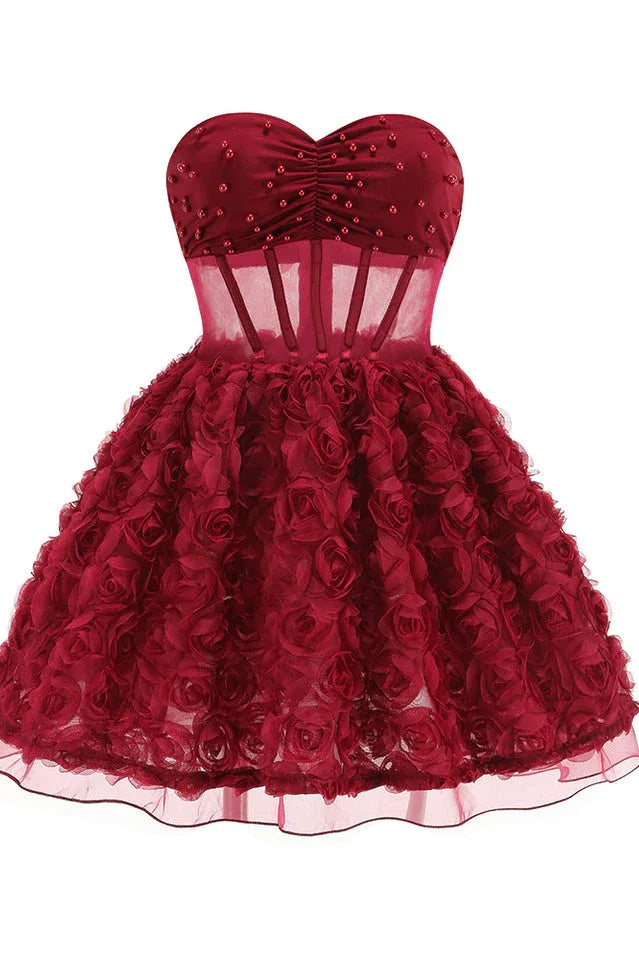 Floral A-Line Dress - View 6 | TEVQA