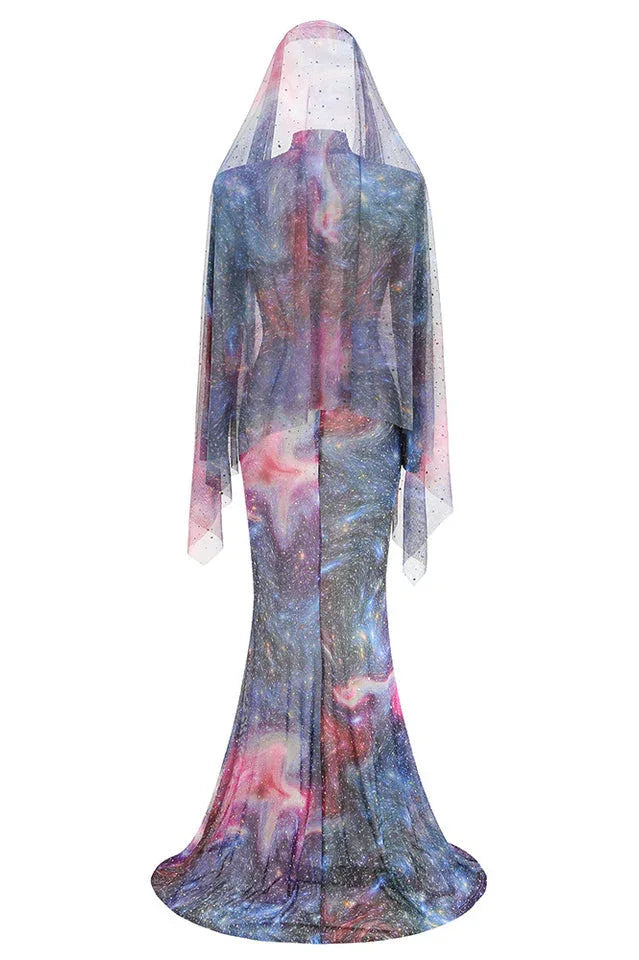 Rhinestone embellished mermaid dress - View 9 | TEVQA