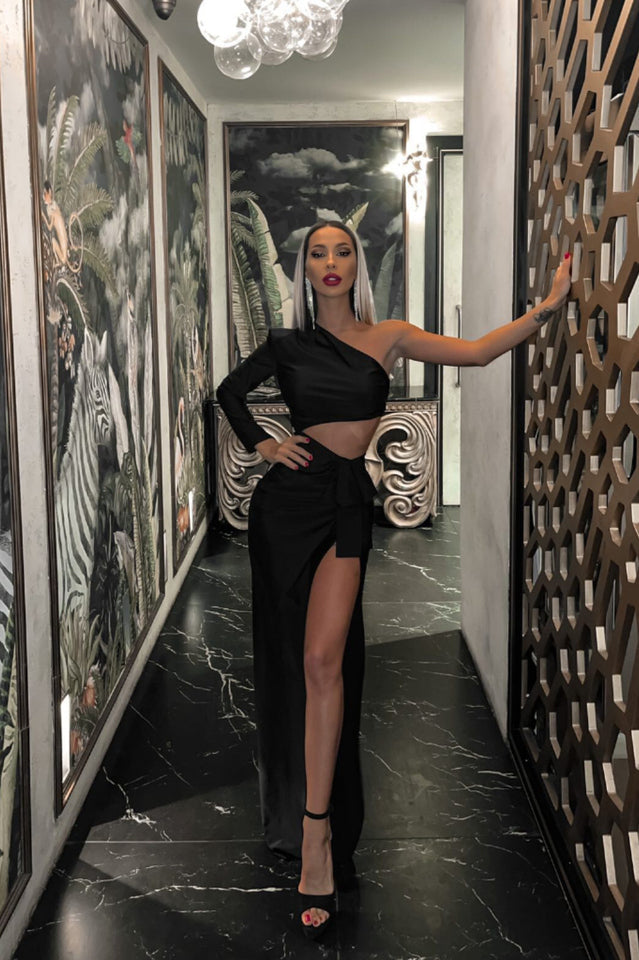 Gathered Single Shoulder Dress | Dress In Beauty