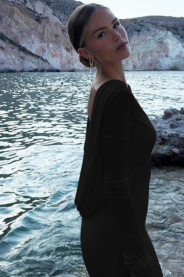 Long Sleeve Maxi Dress - View 12 | TEVQA